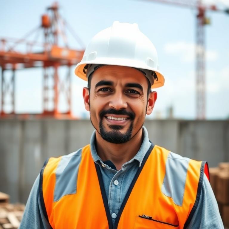 Rafael M., Engenheiro civil · CREA-SP, em obra em Guarulhos, SP